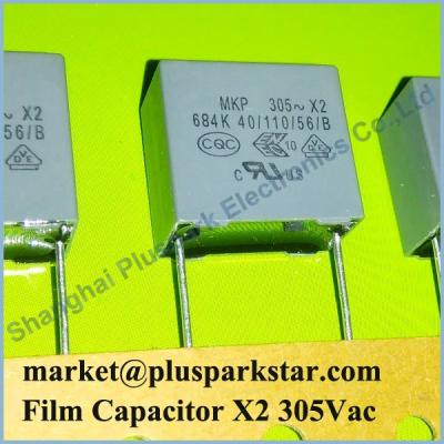 China General Purpose Capacitor 0.68uF 305V, Capacitor 684 305VAC, X2 MKP Film Capacitor 305V 680nF for sale