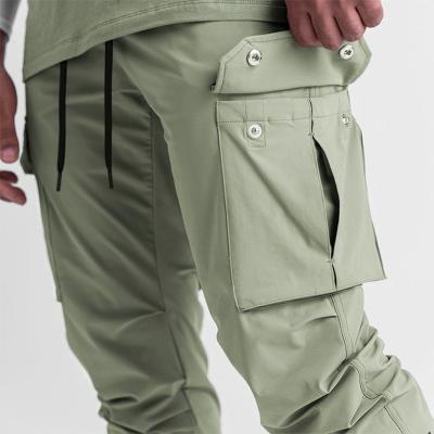 China Viable Viable Cargo Pants Casual Men's Waist Multi Elastic Pockets Reflective Multi Elastic Pants Fashion Wholesale OEM for sale