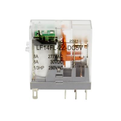 China Sealed PCB Relay Low Price LF14FL-2Z-DC5V PCB Relay 12A 16A High Quality Electrical Relay for sale