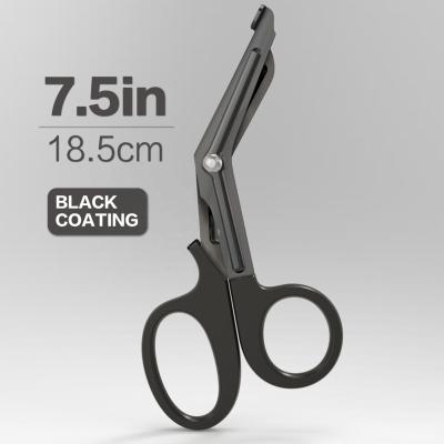 China EMT & FIRST AID 7.5 Inch Bandage Scissors with Fluoride-Coated, Medical and Trauma Shears, Stainless Steel First Aid, Customizable for sale