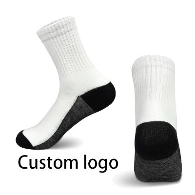 China Wholesale Custom Men's QUICK DRY Ankle Cotton Sports Socks OEM Manufacturer Stock Sports Shape Men Custom Logo Sock for sale