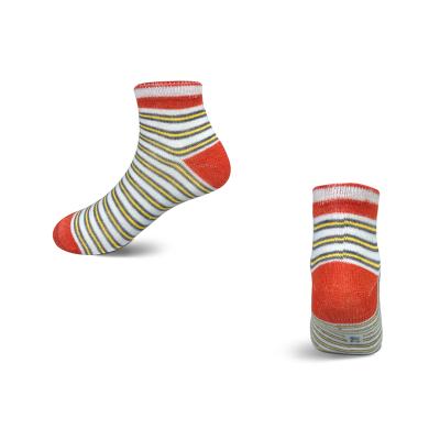 China Free Sample Antibacterial Anti-slip Newborn Baby Socks Available Custom Logo Combed Stripe Cotton Cute Socks For Girls for sale