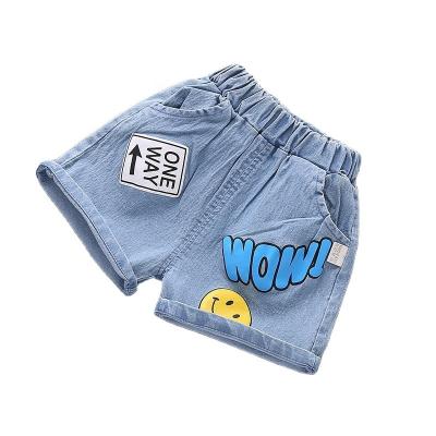 China SKYKINGDOM Anti-wrinkle fashion gz longchan new cool children's cotton denim Jean Shorts custom printing for kids for sale