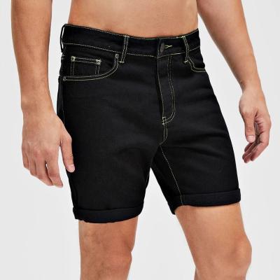 China SKYKINGDOM QUICK DRY gz men's longchan slim fit lattice shorts quality denim shorts black men skinny jeans men for sale