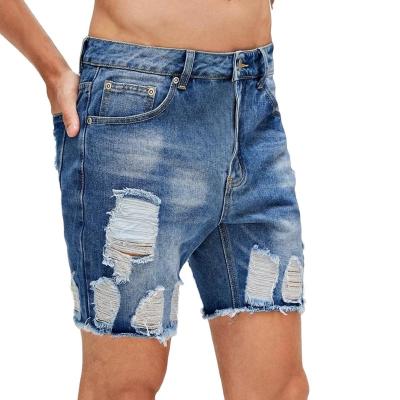 China Hot Sale QUICK DRY Men's SKYKINGDOM Short Jeans Slim Fit Denim Shorts Jeans For Men Destroy for sale