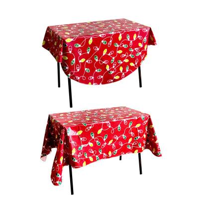 China Factory Direct Selling Hawaiian/Luau/Summer Party Heavy Duty Flannel Table Cloth Washable Waterproof Floor Blanket For Christmas/Halloween Decoration for sale