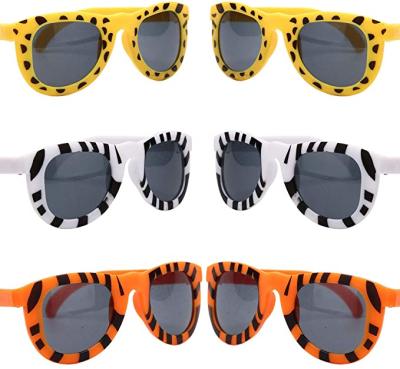 China Hot Selling Animal Sunglasses Fashion Sun Glasses Amaon Kids Sun Glass Print Sunglasses For Summer Jungle Party for sale