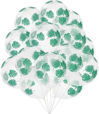 China Jungle Birthday Party/Amazon Baby Shower Hot Selling 12 Inch Palmette Balloons Hawaiian Jungle Party Balloons for sale