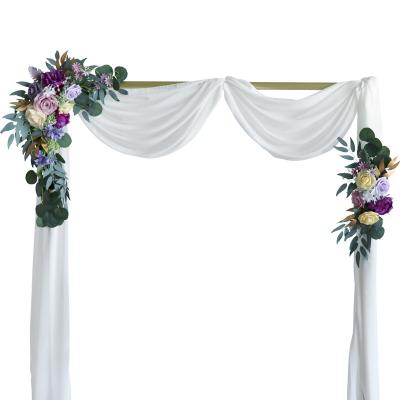 China Ceremony and Reception Backdrop Decoration Dusty Lilac Artificial Wedding Arch Flowers Silk Kit for Wedding Ceremony and Reception Backdrop Decoration for sale