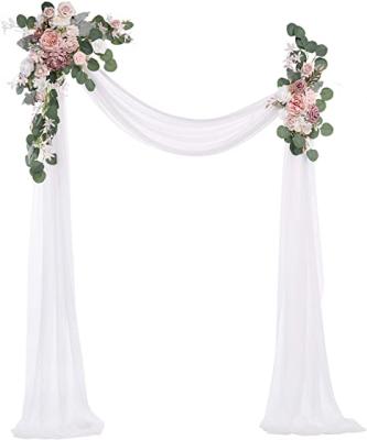 China Wholesale Ceremony and Reception Backdrop Dusty Rose Decoration and Blush Arch Arrangement with Drapes Kit Fits for Ceremony Centerpiece Decoration Wedding 8ft x 10ft for sale