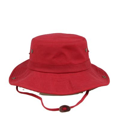 China 2021 COMMON Logo Custom Women's Sun Hat Bucket Hat Fisherman Hat With Windproof Rope for sale