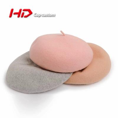 China COMMON new fashion high quality handmade felted wool beret hats for women for sale