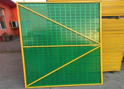 Chine Mesh Yellow Frame Construction Safety vert examine mobile perforé à vendre