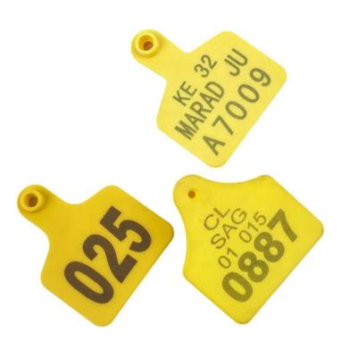 China DISCOUNT Factory Price RFID Pig Animal Ear Tag For Cattle Identification With Laser Printing Number for sale