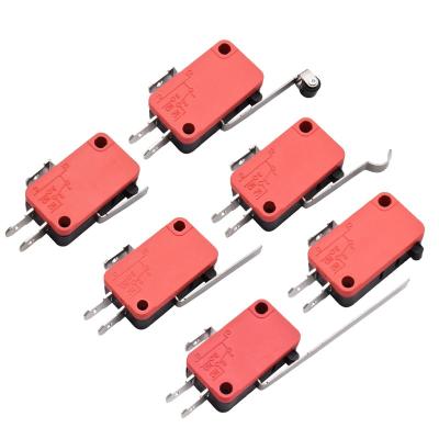 China Momentary Micro Switch V-15-1C25 V-152-1C25 V-153-1C25 V-154-1C25 V-156-1C25 electrical limit switch roller long short lever Microswitch for sale