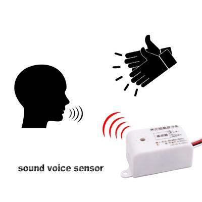 China Plastic Small Voice Sound DB Recognition Detection Control Activated Sensor System Components Module Bulb Lamp LED Light Switch 220V for sale