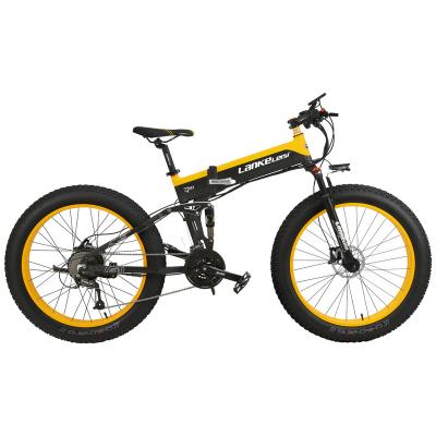 China T750Plus Luxury Snow Bike 1000W Folding Electric Sand Bike, High Performance 48V Li-ion Battery, Assist Level Sensor 5 Pedal Fat Bike for sale