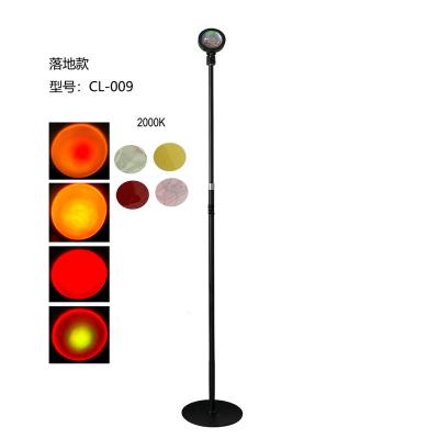 China Color could be choiced sunset projection lamp 180 degree rotation rainbow projection lamp led sunset light night light projector for party bedroom for sale