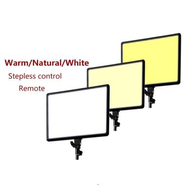 China Adjustable Portable Shooting Studio Movie Light Studio Photographic Equipment Brightness Tempurate Color Video Interview TV Lighting Led Flat Panel Light for sale