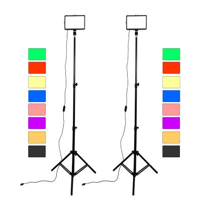 China PORTABLE with 8pcs color replace light USB photography studio led visual lighting for photo video photography for sale