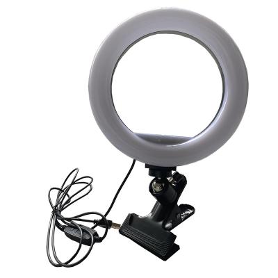 China ABS+PC 360 Degree Rotation Tiktok Portable 8 Inch Led Circle Selfie Ring Light With Cell Phone Holder Stand For Living for sale