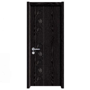 China Good Price Soundproof China Suppliers Hot Sale Dubai Inter Wooden Door Black Design for sale