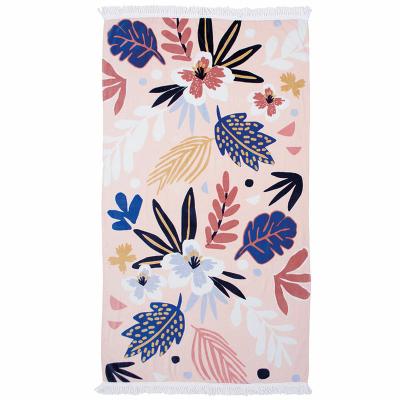 China Fashion printing 100%cutton luxury hot sale disposable wholesale custom large beach towel for beach for sale