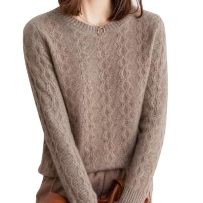 China Anti-wrinkle Thick cashmere cashmere sweater women's turtleneck 100% sweater base for sale