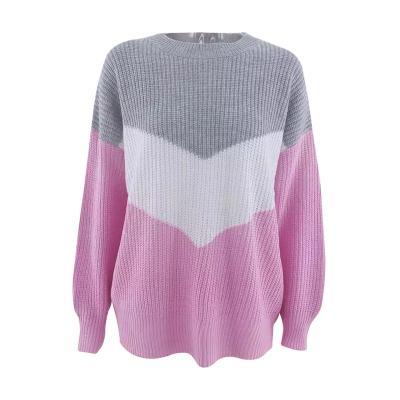 China Anti-wrinkle Fashion loose sewing women's pullover women's knit sweater for sale