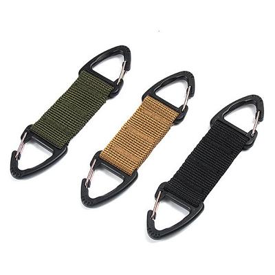 China New Carabiner Carabiner Multifunctional Outdoor Nylon Key Chain Strap Belt Clip Backpack Triangle Buckle for sale