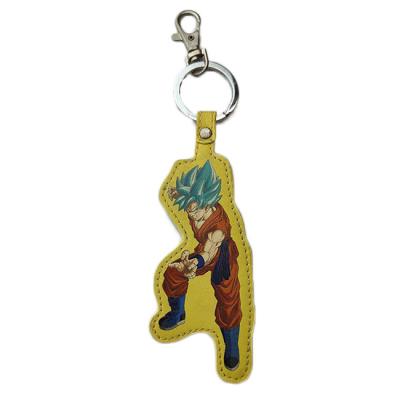 China Factory Customized Decorations Animation PU Pop Leather Key Chain Key Chain for sale