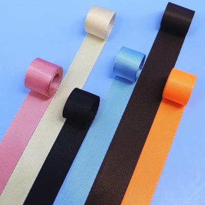 China Other webbing wholesale 2.5CM dense webbing polyester weave factory for clothing backpack webbing for sale