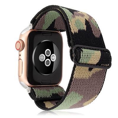 China Polyester + smart bandstrap apple watch strap apple watchband factory sales fashion watchbands elastic band 44mm for sale