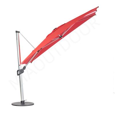 China Large Size Modern Commercial Outdoor Patio Umbrella Custom Logo Hotel Patio Umbrella Cantilever for sale