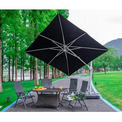 China Modern Outdoor Restaurant Umbrella Side Mail Cantilever Umbrella Led for sale