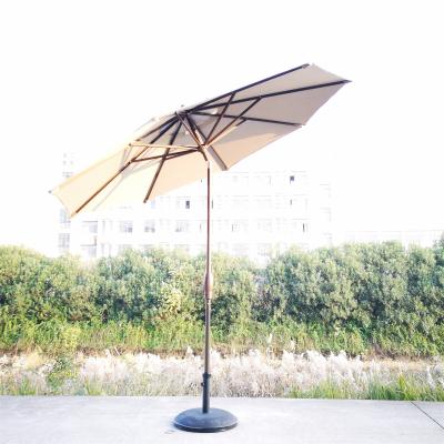 China 2019 Automatic Umbrella Garden Patio Tilt Umbrella Mid Pole Aluminum Outdoor Advertising Umbrella for sale