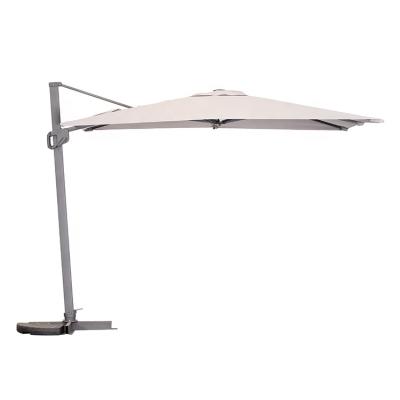 China Commercial Outdoor Cantilever Umbrella Mia Cantilever Custom Design Parasol Pole Aluminum Crank Side Garden Sun Patio Beach Umbrella for sale