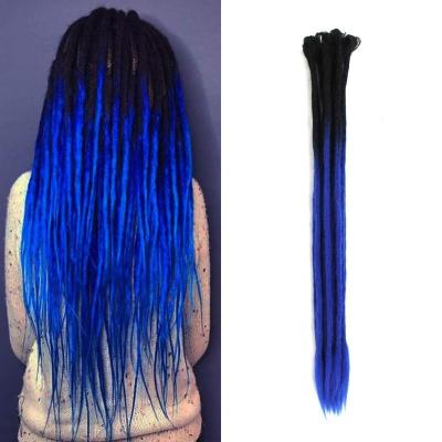 China MYSURE Dreadlock Crochet Hair 24inch 60cm Synthetic Ombre Dread Locks Crochet Extensions Dread Locks Artificial Dread Locks for sale