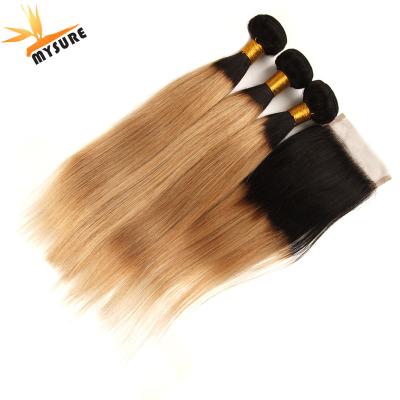 China 100% Natural Brazilian Virgin 3+1 Cuticle Aligned Natural Straight Human Hair Extension Bundle Weft Wholesale for sale