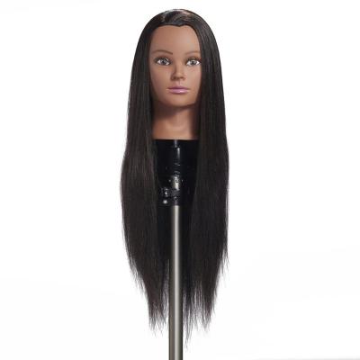 China MYSURE Wave Regular Mannequin Head With Hair For Training Hair Mannequin Head For Training Head Hair for sale