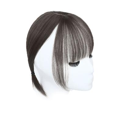 China Bangs With MYSURE Topper Clip In Fringe Top Hair Bangs Hair Piece For Women Natural Silky Bottom Hair Topper for sale