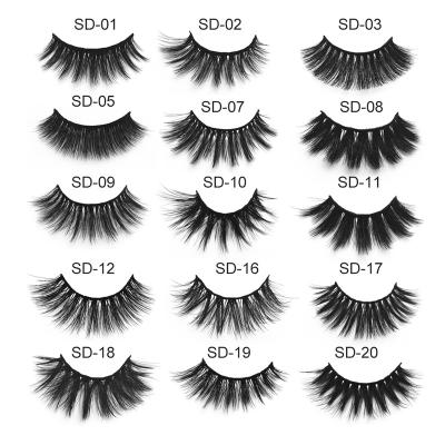 China MYSURE Natural Long False Mink Cilios Eyelashes Vendor Store Free Shipping Eyelash Products Free Sample for sale