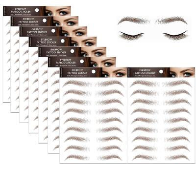 China MYSURE Tattoo Eyebrow Stickers 4d Eyebrow Tattoo Quality Temporary Tattoo Eyebrow Stickers for sale