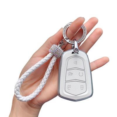 China 100% Eco-friendly TPU Car Key Cover Case Bag Holders For Cadillac CTS Coupe SRX Escalade XT5 ATSL XTS CT6 XT4 XT6 CT5 2019 2020 ATS 28T CTS-V for sale