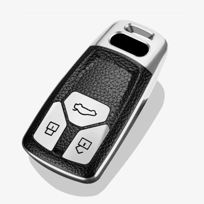 China Car Key Case Leather Cover Decoration FOB TPU Protector For Audi A4L/Q7/Q5L/A4/A5 Key Shell Accessories Key Chain for sale