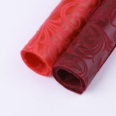 China HL Three-Dimensional Embossed Paper Wedding Uncurl Virgin Professional Custom Red Specialty Flower Decoration Flower Wrapping Paper Optional for sale