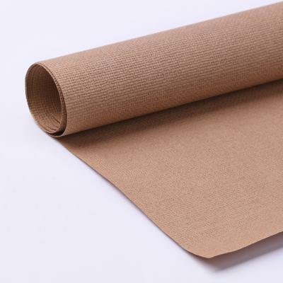 China Anticurl Wholesale Colored Plain Brown Recycled Flower Embossed Kraft Paper for sale