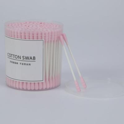 China Baby Care/Personal Care/Disposable/Household 200pcs Cotton Swabs Buds Double Side Tightly Wrapped Organic Soft Chlorine Free Pointed & Roud Cotton Tips Paper Stick for sale