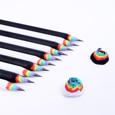 China Eco-Friendly Graphite Promotional Colored Pencil Rainbow Diary Pencil And Loose Packing New for sale