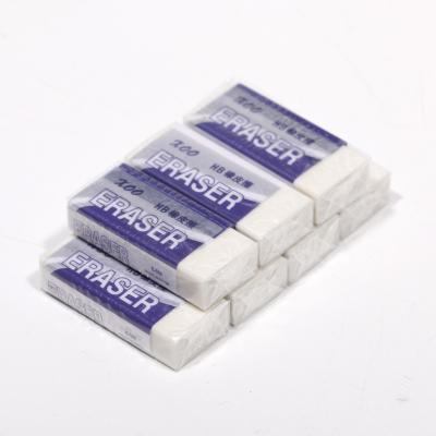 China Promotional Customizable Logo School Eraser White Cheap Eraser for sale